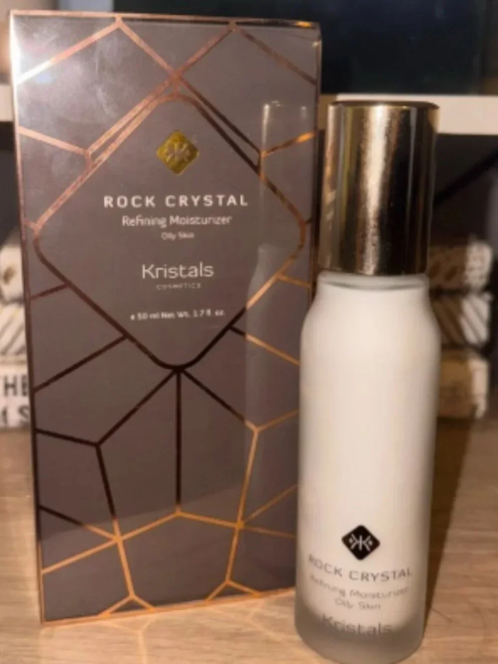 KRISTALS ROCK CRYSTAL REFINING MOISTURIZER OILY SKIN-1.7 fl oz /50 ml-NEW-SEALED
